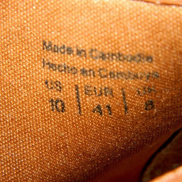 Call It SPRING Tan Brown Suede feel Chunky Heel Bootie Womens 10 - Picture 9 of 10